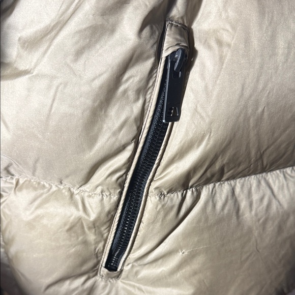 Massimo Dutti Feather down filled puffer jacket brown and tan Med. Like New. - Picture 5 of 16